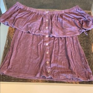 Off the shoulder shirt